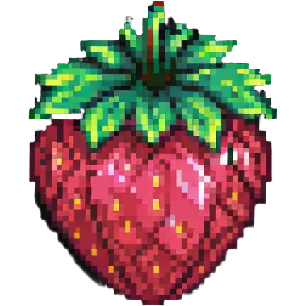 neon acid strawberry emoji