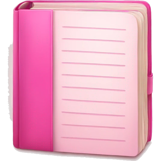 Pink book agenda emoji