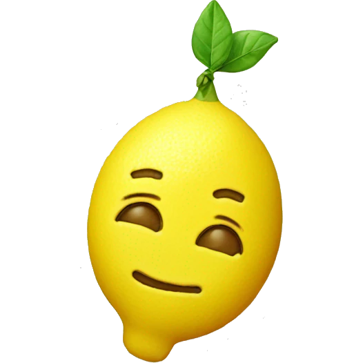 Lemon head candy emoji