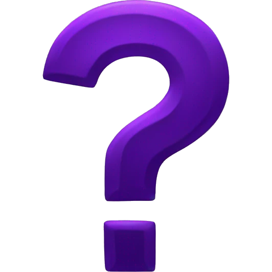 Purple questionmark  emoji