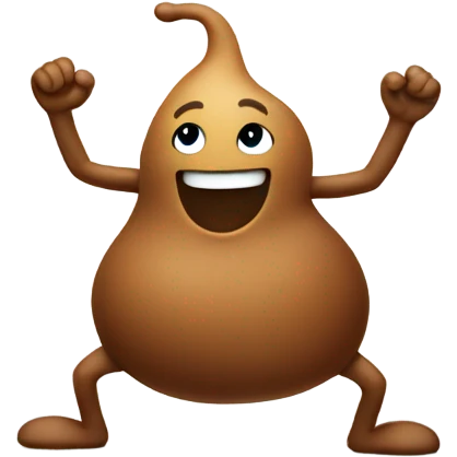 Poop emoji dancing  emoji