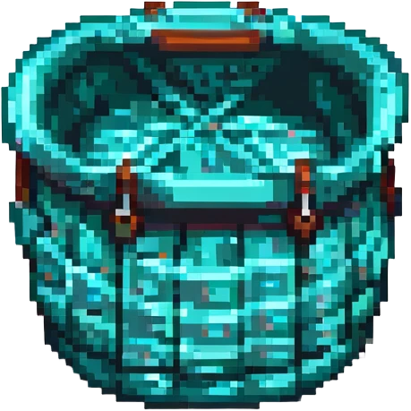 A turquoise basket emoji