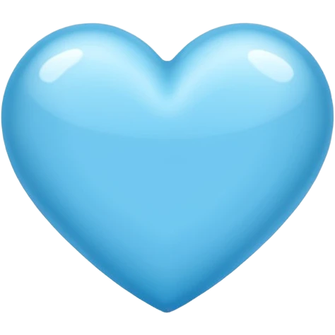 Sky blue heart emoji  emoji