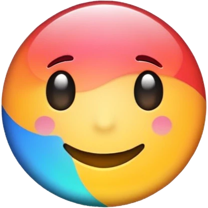 a colourful button not 3d or shading only 1 button no smiley face emoji