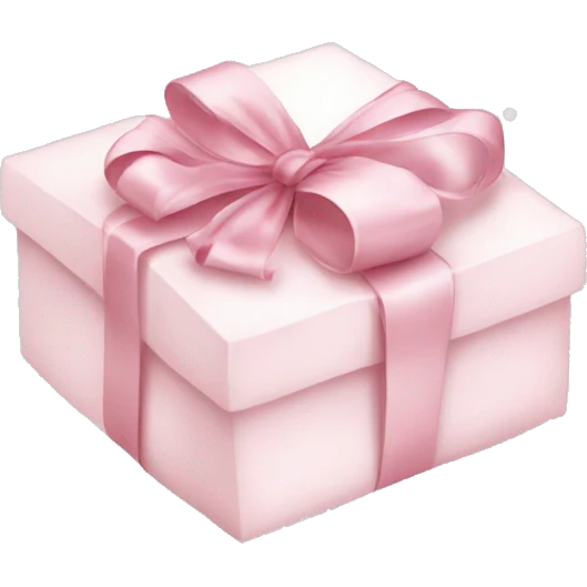 Light pink Christmas gifts under a white Christmas tree  emoji