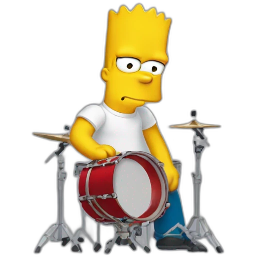 Bart Simpson tambor emoji