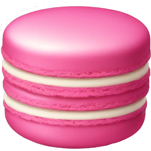 Pink macaroon emoji