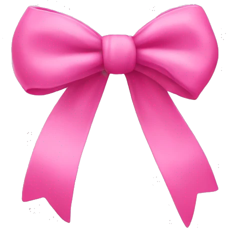 Pink bow emoji