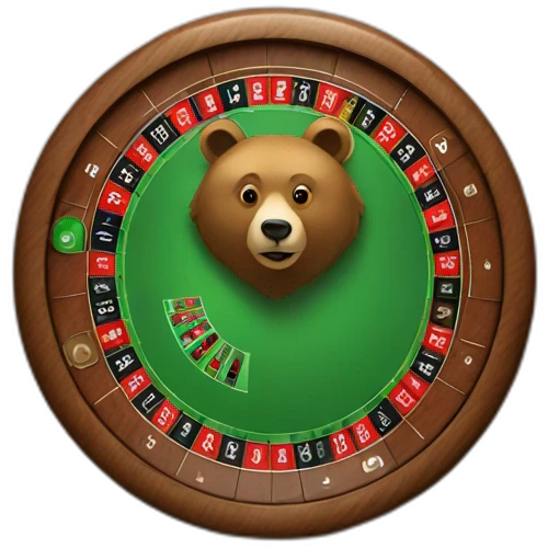Bear and Roulette emoji
