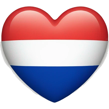 Heart french flag  emoji