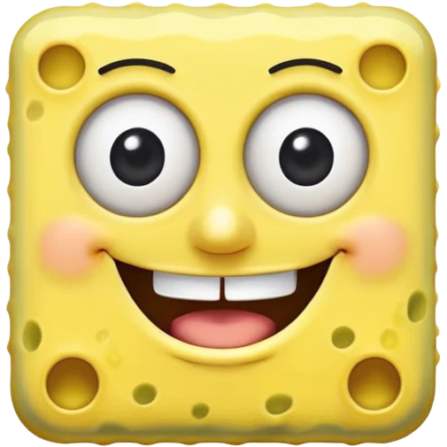 SpongeBob without hands and without pants. emoji