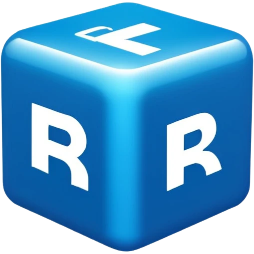 blue Roblox logo emoji