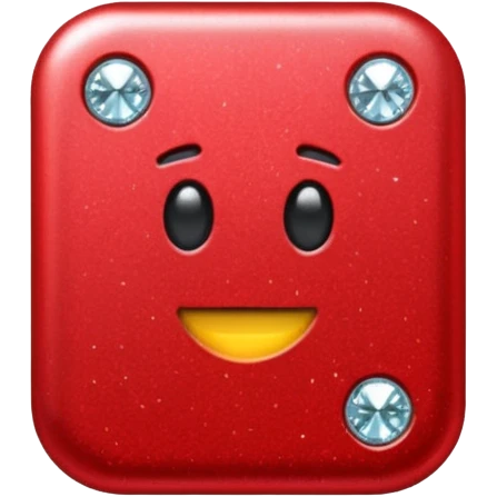 glitter red office pin emoji