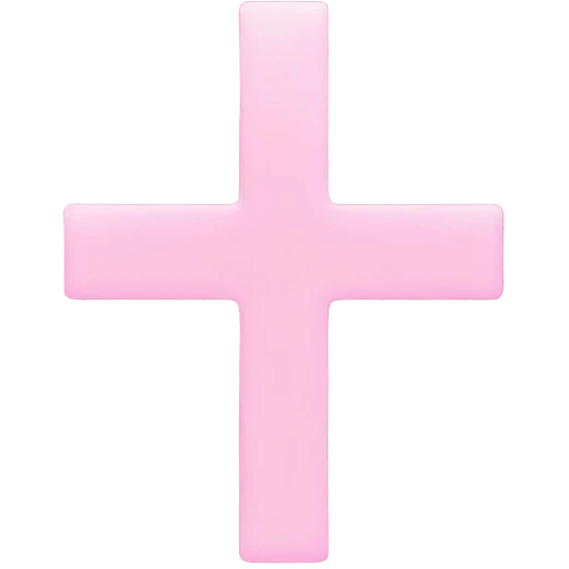 Minimal pink close icon emoji