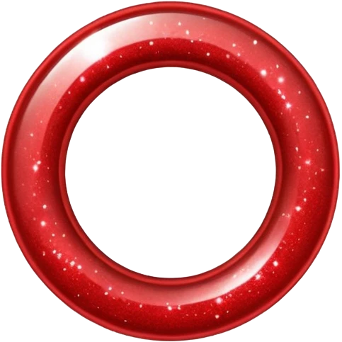 red glitter ring emoji
