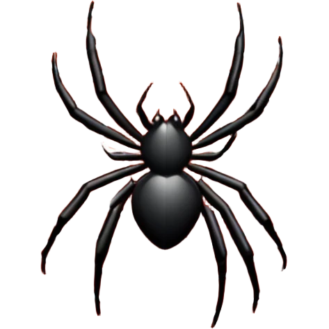 red cute spider web emoji