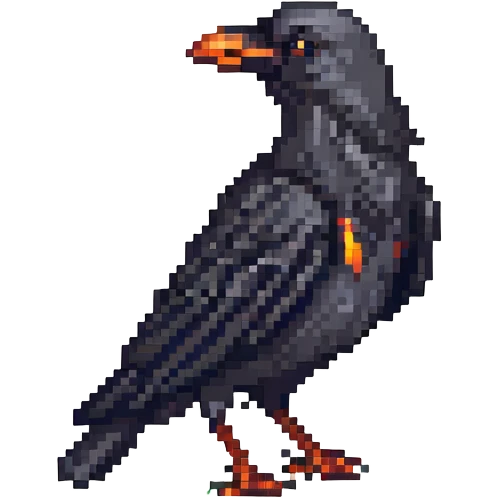 a crow emoji