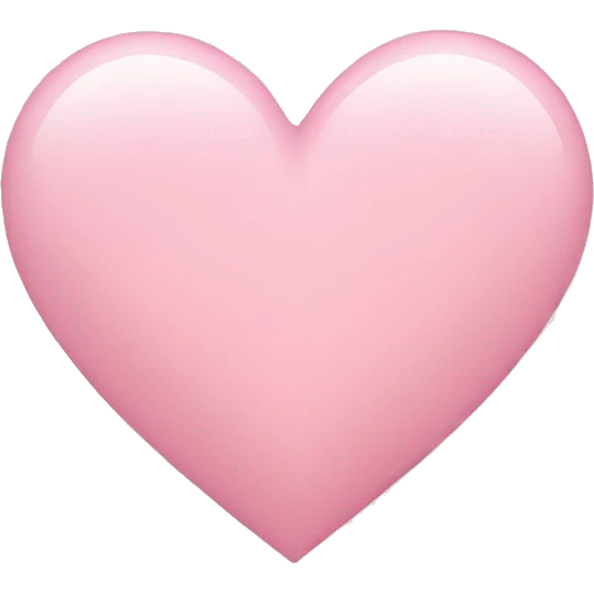light pink heart emoji