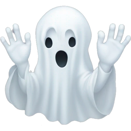 ghost hands emoji