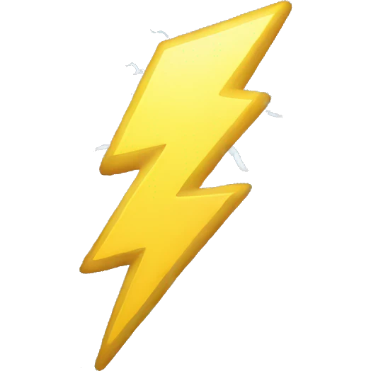 Lightning emoji