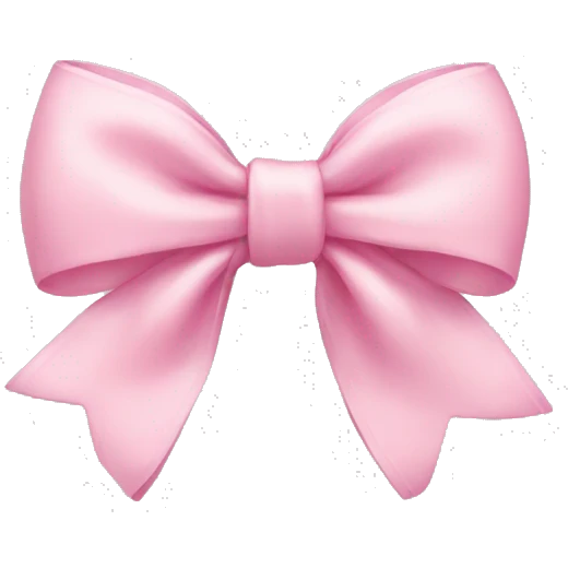 Baby pink bow emoji
