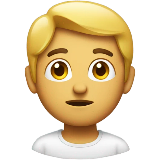 Emoji turned to the side with a side eye looking back emoji
