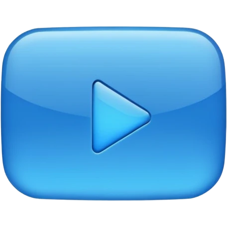 blue YouTube like icon emoji