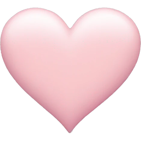 pastel pink heart emoji
