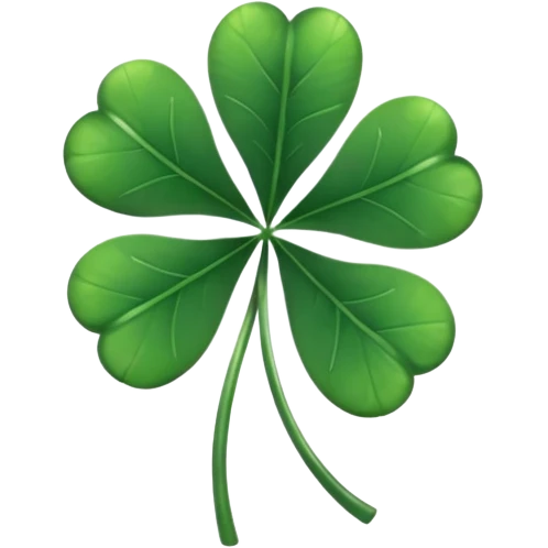 Trebol de 5 hojas emoji black clover emoji