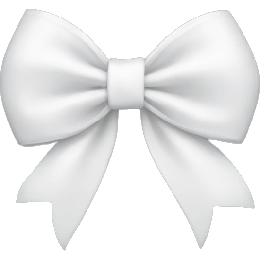 white bow emoji