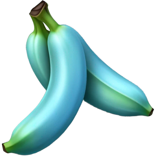 Blue java banana emoji