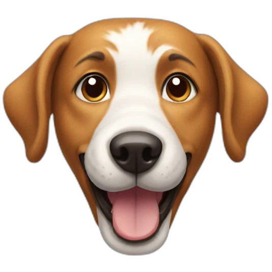 smiling dog profile emoji