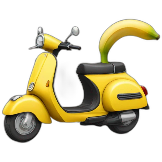 Banane sur scooter emoji
