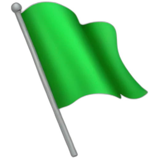 green flag emoji