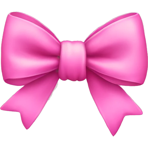 Pink bow emoji