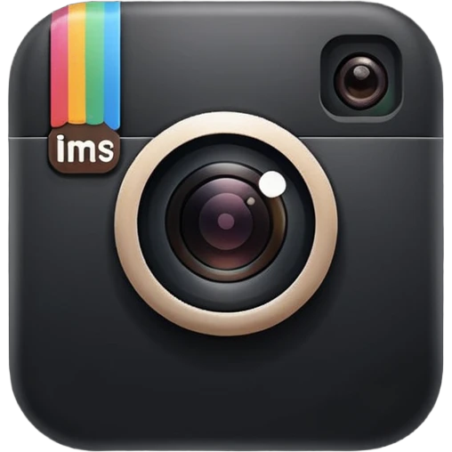 Logo instagram black  emoji