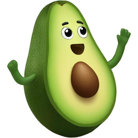 avocado high five emoji