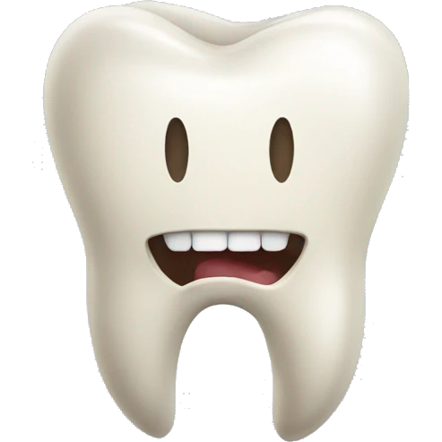 Tooth mouth emoji