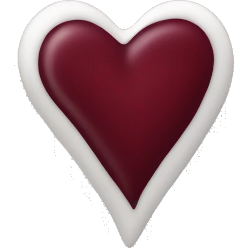 Burgundy heart emoji