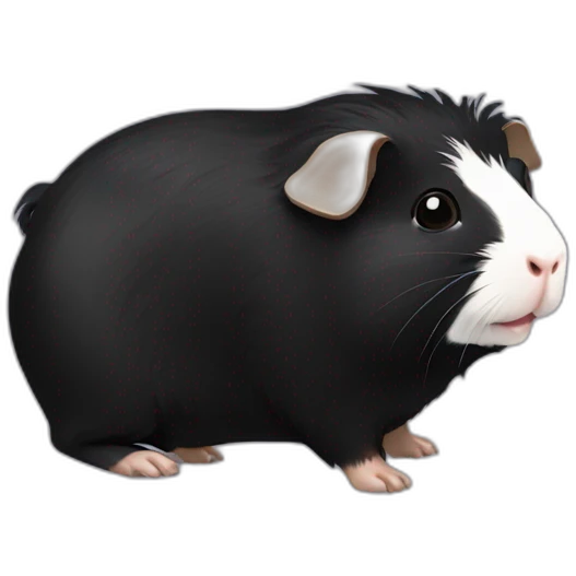 Black guinea pig emoji