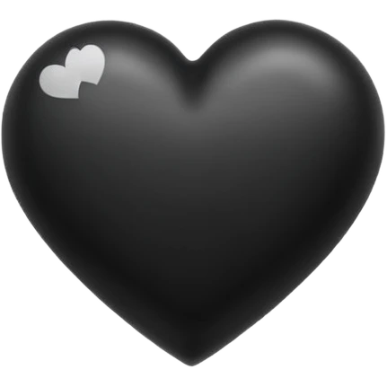 black ink heart emoji, blob, isolated on white background, grunge, like pen stroke, flat 2d emoji
