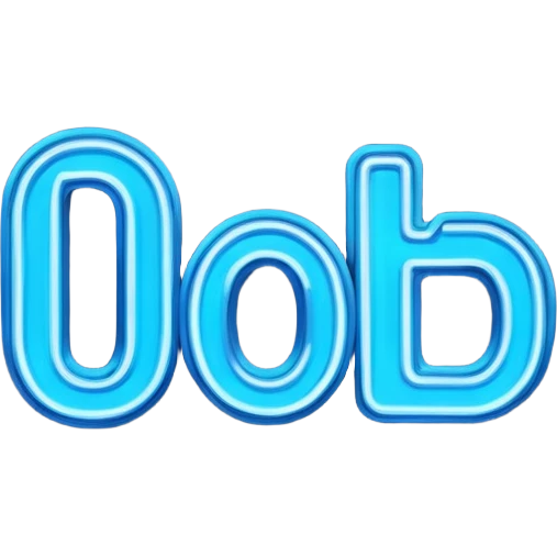 Blue neon words saying “Do It” one per line emoji