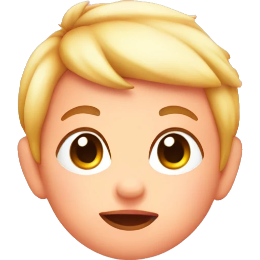 Baby peach emoji