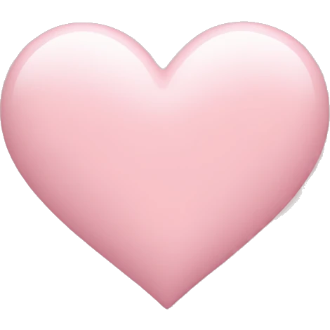 Light pink heart emoji