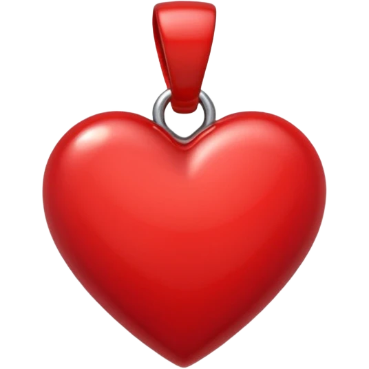 Heart charm – small red heart pendant emoji