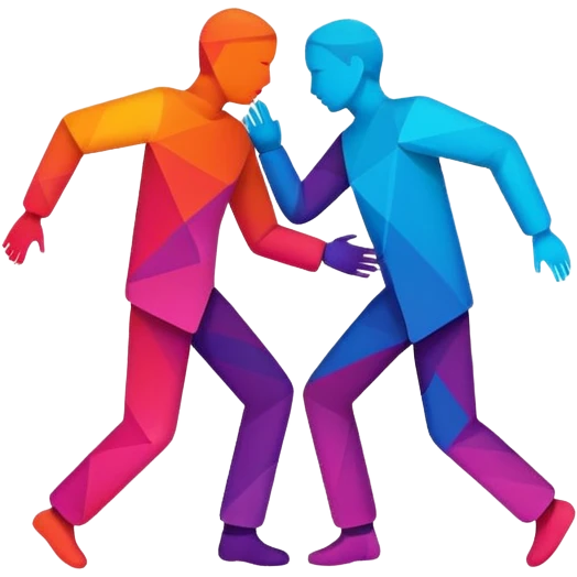 a logo that would represent the app name ReadyToMeet emoji