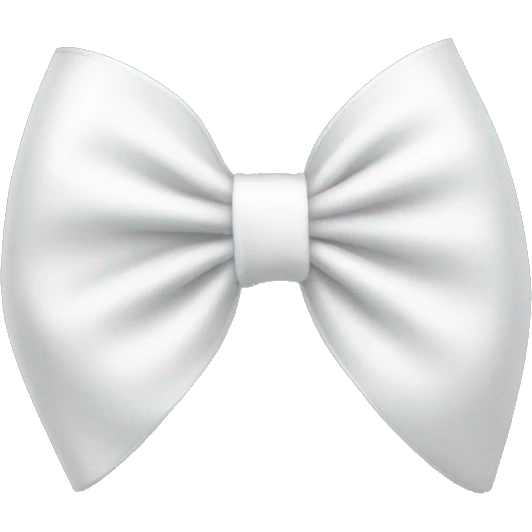 white bow emoji