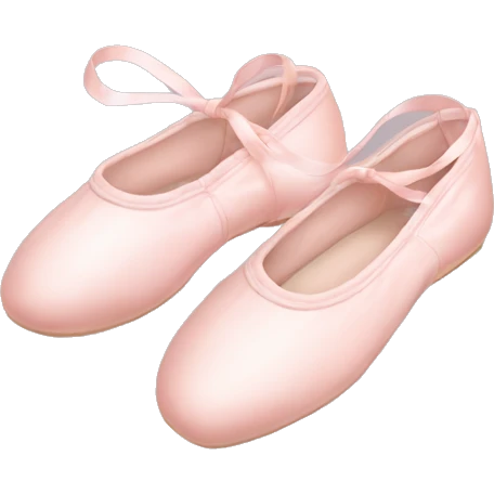 Pale pink ballet shoes emoji