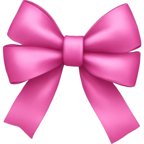 pink bow emoji