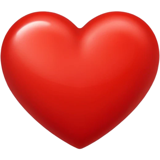 classic red heart emoji emoji